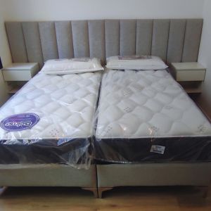 Cama Box Dos Modulos+ Respaldo Canelon