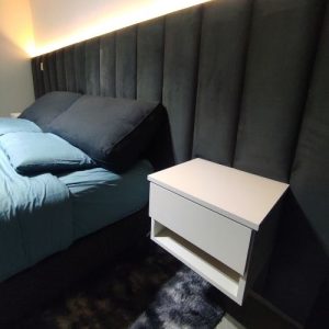 Mesa De Luz MDF 40x30x30 con 1 Cajon 03.07.2025